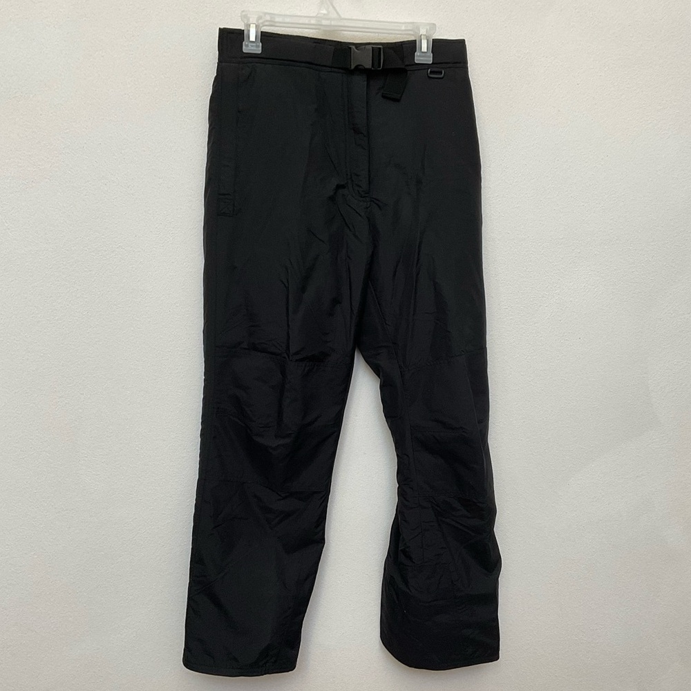 NWT Gelande Black Lined Pull On Snow Pants Size 10 Women's Winter Layer